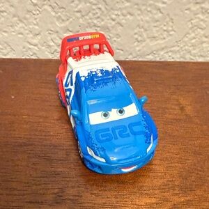This is a Disney Pixar Cars 2 Raoul ÇaRoule die-cast car.